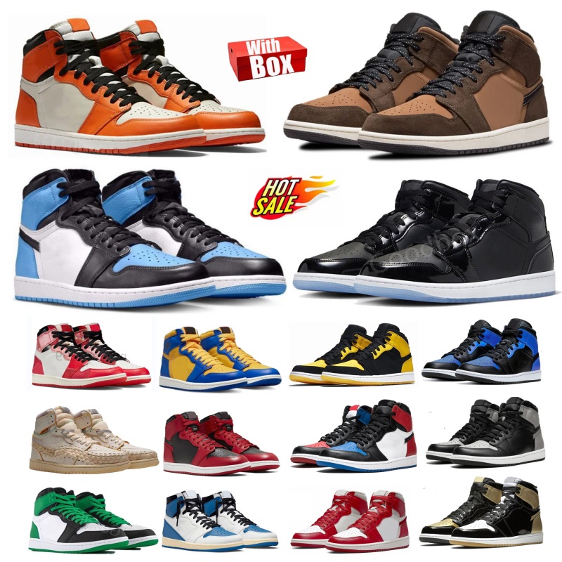 Fragment 1S Mens Basketball Shoes High Shattered Backboard Stash Reverse Shadow Black Toe White Orange Midnigh Navy WomenS Sports Outdoor Sneakers W