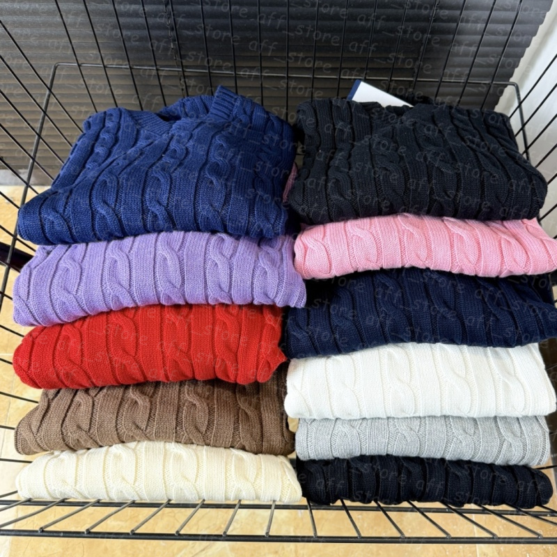 (Couleurs comme sur les photos) Designer Mode Pulls Tricotés Sweat à Capuche Homme Femme Polo Col Coton 25335