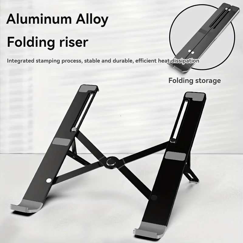 Laptop Stand For book Folding Adjustable Aluminum Cputer Pc Tablet Stand Notebook Tablelaptop Holder Heat Dissipation H251113-image-1084928580