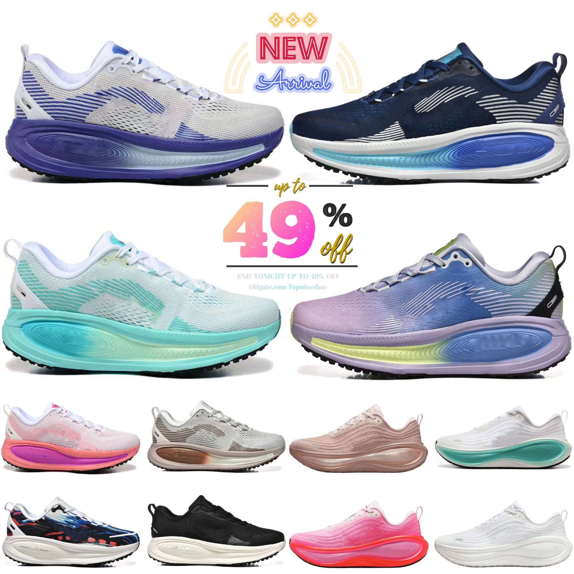 2025 Designer shoes Men Women Sneakers Vomeros 18 Plus Run Anthracite Shadow Grey Cream Pink Triple Black White Outdoor Sports Trainers Running Shoe