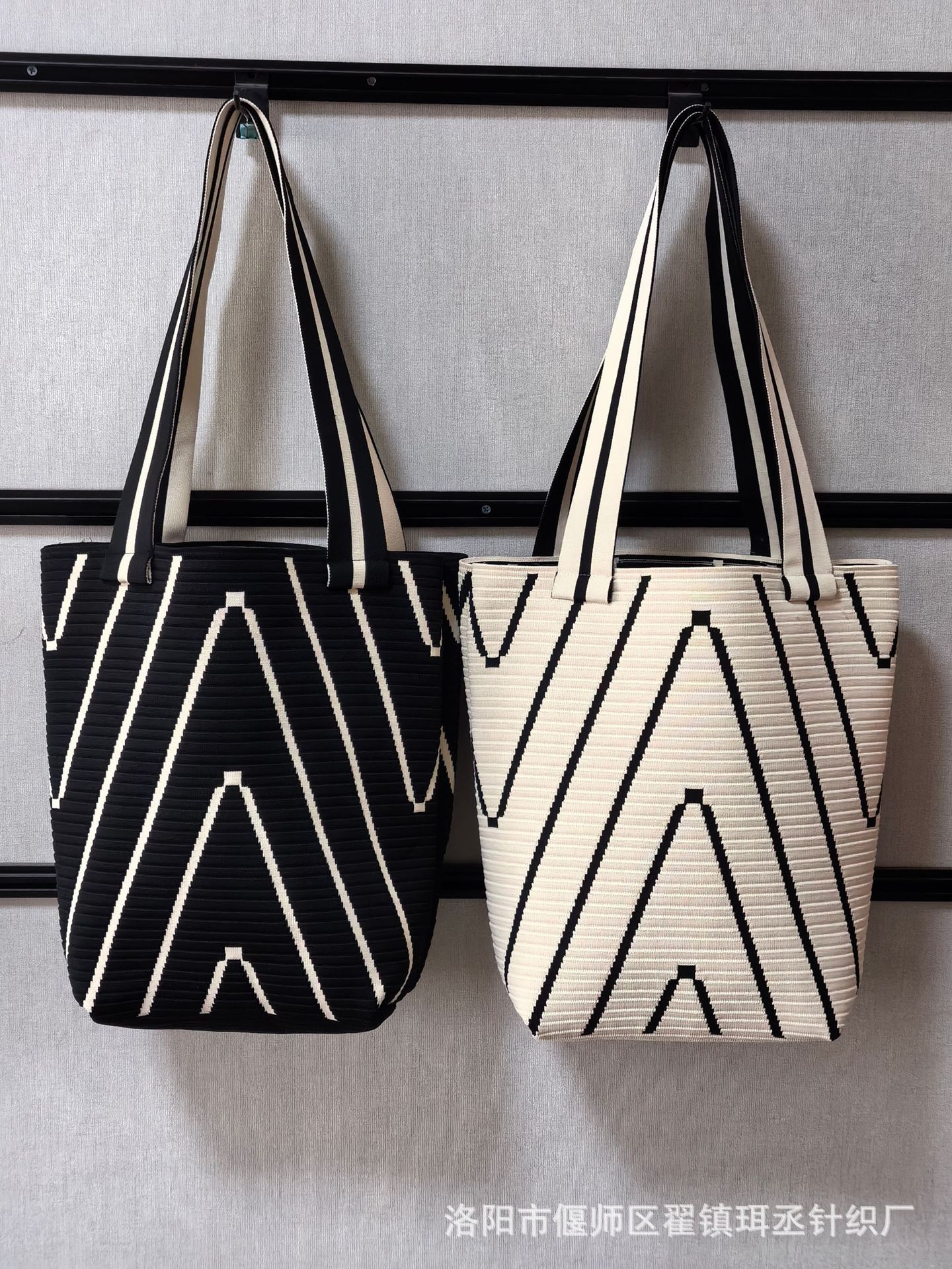 I116 Large canvas contrast color cosmetic bag cotton cloth solid color simple