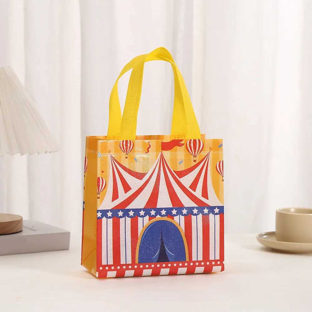 LBSISI Life Colorful Circus Themed Gift Bags for Birthday party supplies childrens day packing Reusable non wove10/24pcs M251113-image-1084490271