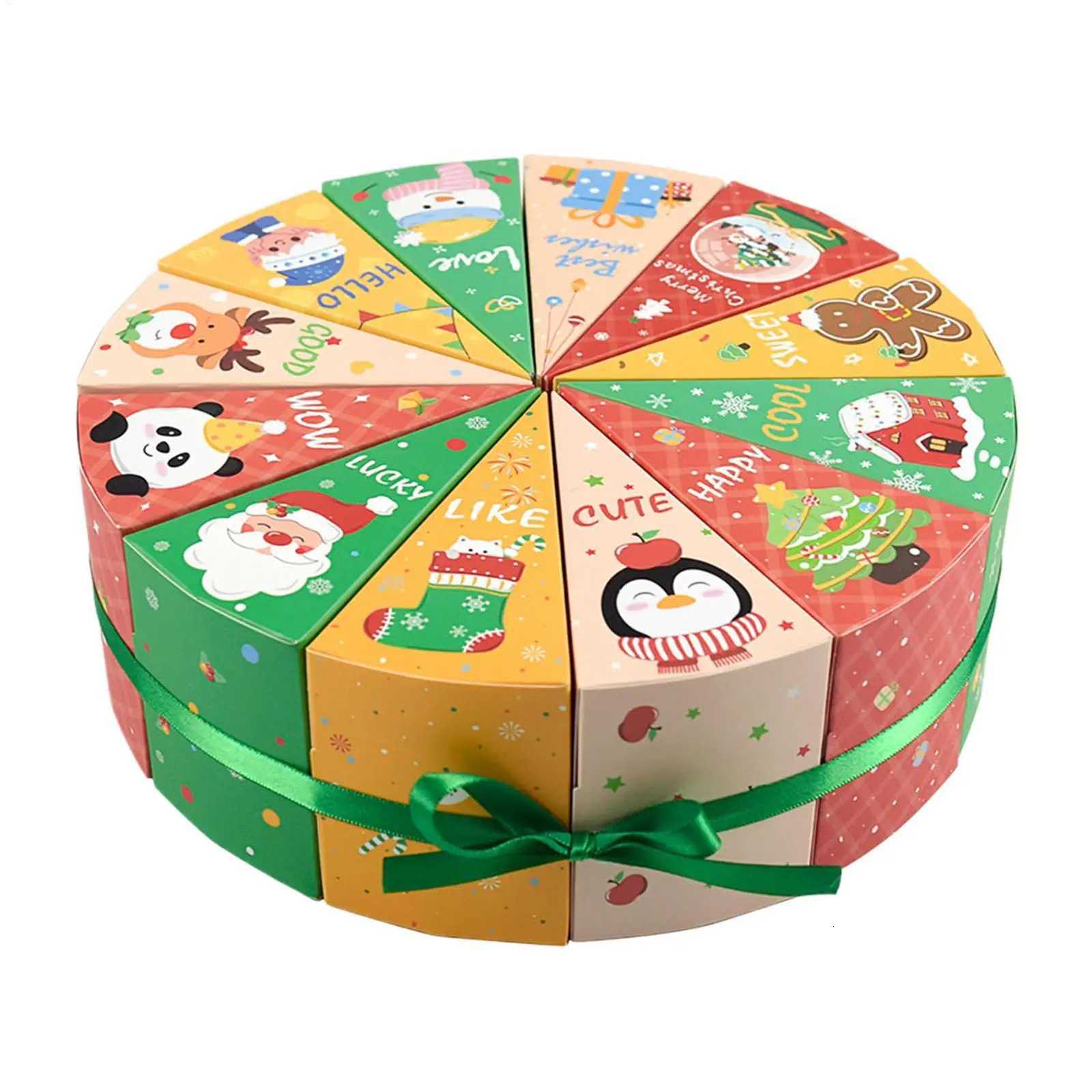 Calendar Advent Boxes Empty 12 Piece Fillable Treat Storage Christmas Goody Treat Boxes for Kids Jewelry Toys Wedding HolidayM251113-image-1084491762