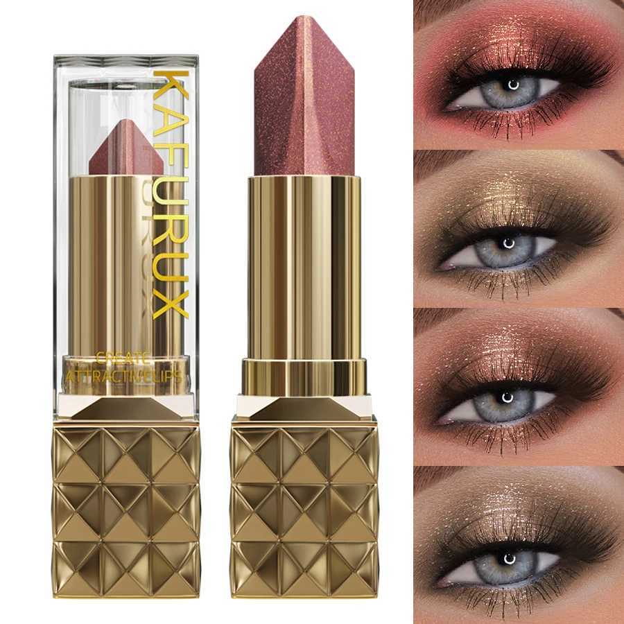 Two Color Eye Shadow Stick Waterproof without Smuding for Natural Contour Shiltter Pearlescent Brown Eyeshadow Pencil Makeup Gif J251113-image-1084523754
