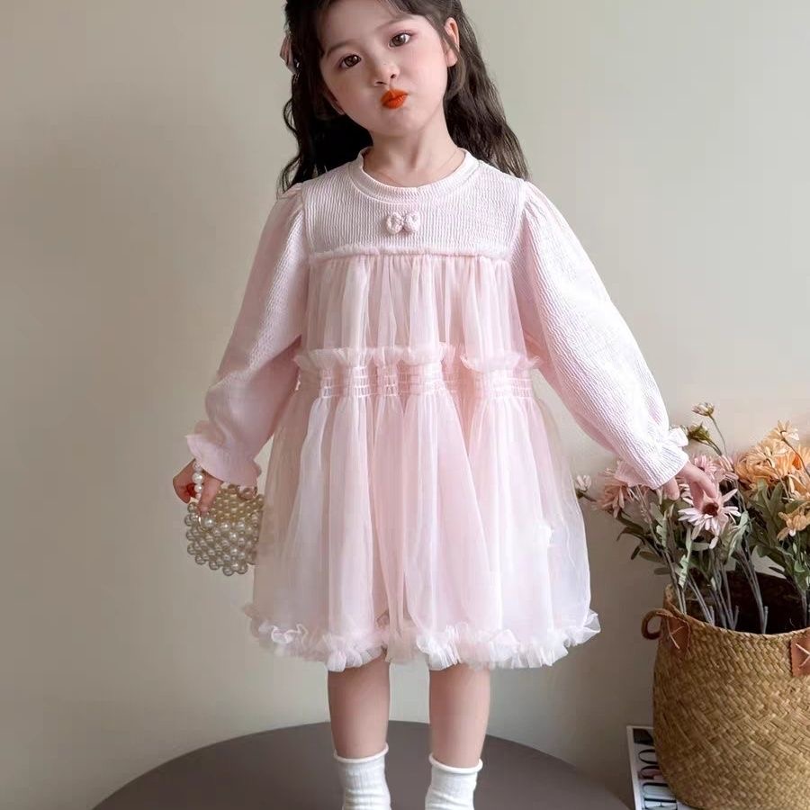 D712 Autumn New Style School Style Bow Collar Sweatshirt and Pleated Skirt Two-Piece Set-image-1085029508