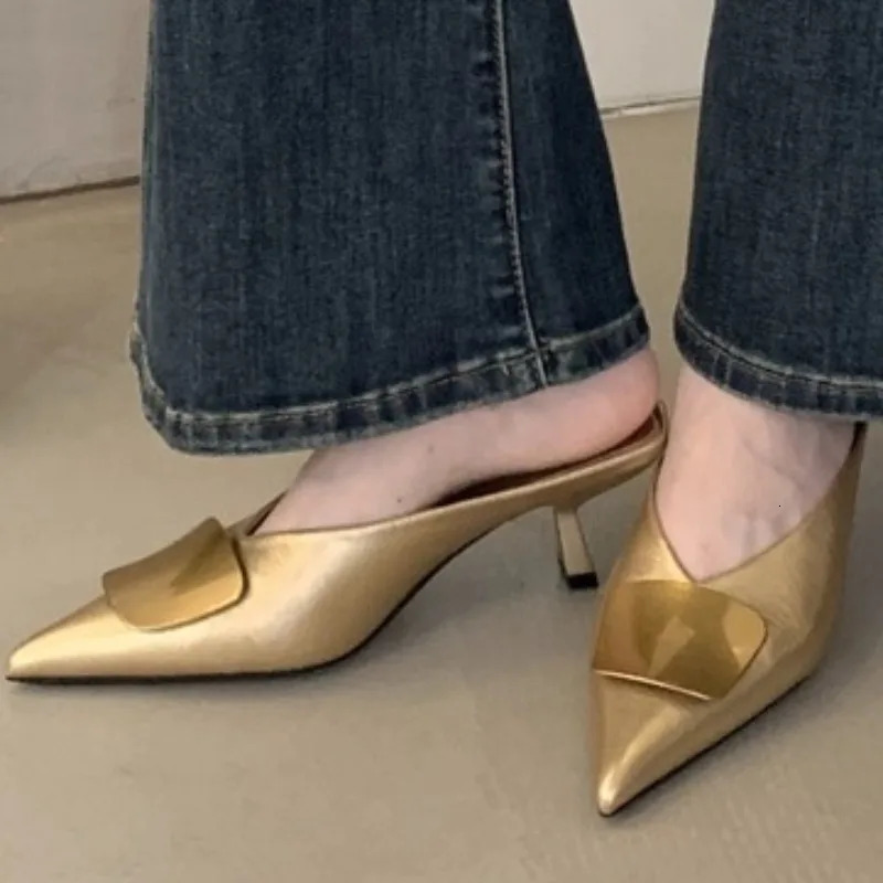 Womens Sandals Summer Fashion Casual Mules Closed Toe Comfortable Open Heel Wear-resistant Zapatos De Mujer 251110