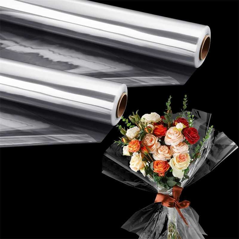 Clear Cellophane Wrap Roll For Gift Flower Bouquet Baskets Wrapping Arts Crafts Cellophane Wrapping Paper For Flowers PackingM251113-image-1084491988