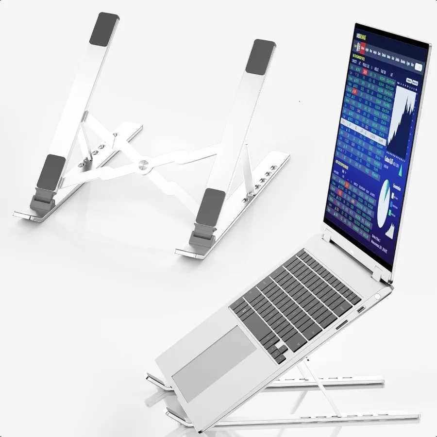 Adjustable Laptop Stand for Desk Aluminium Alloy Laptop Riser with 6Angle Adjustment Foldable Cputer Holder for 1016 LaptopsS H251113-image-1084929472