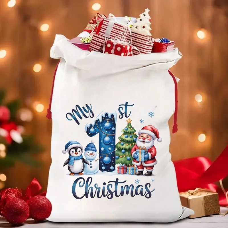 My First Christmas gift bag for baby boys Special Delivery Santa Bag From Grandparents christmas decoration new year giftM251113-image-1084491745