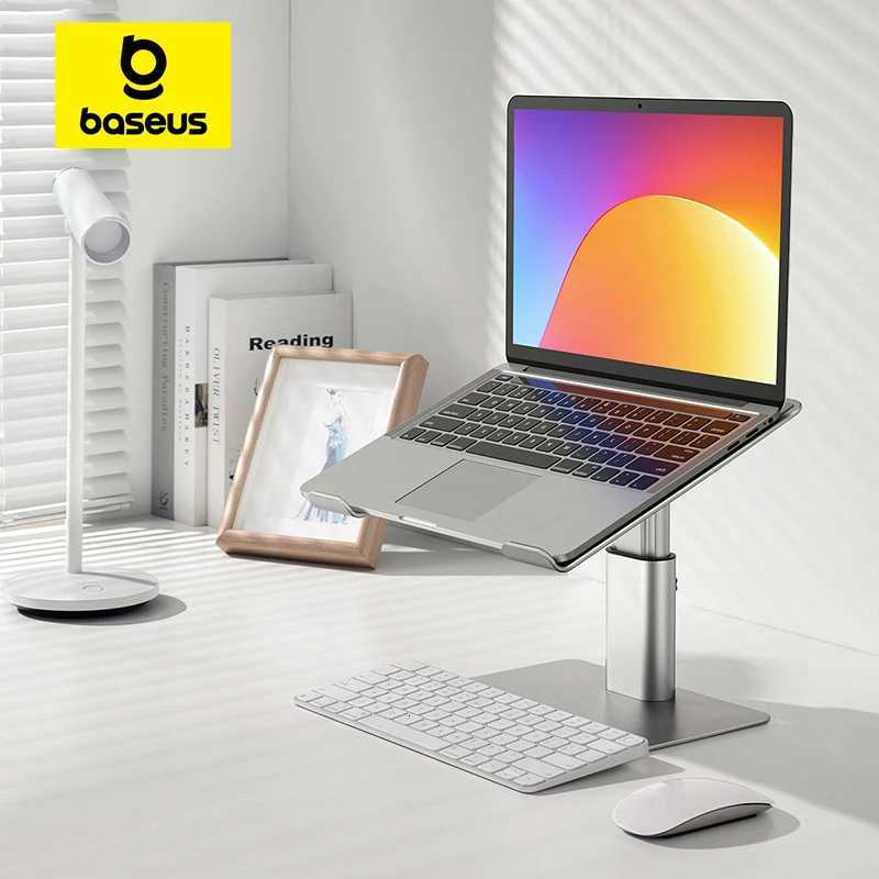 Baseus Laptop Stand for book Air Pro Foldable Aluminum Vertical Notebook Stand Scalable Adjustable port Tablet Kickstand H251113-image-1084915850