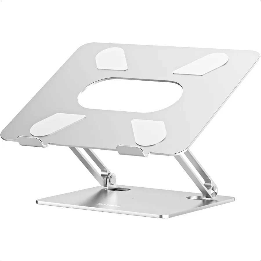 Laptop Stand Adjustable MtiAngle Laptop Holder Cpatible for Laptops up to 17 inches Sturdy Aluminum Silicone Sier H251113-image-1084929468