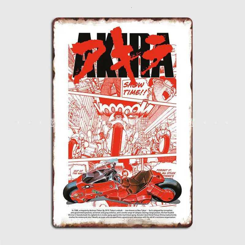 Akira Metal Plaque Poster Cinema Garage Pub Garage Custom Plaques Tin Sign PostersM251114-image-1084655127