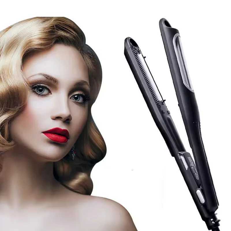 Auto-Corrugated Wave Curler Ceramic Flat Iron with LED Temperature Display PTC Heater Electric Power Source Household UseT251114-image-1084588974
