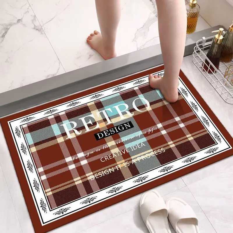 Bathroom bathroom diatom mud floor mat quick-drying non-slip toilet floor mat door mat at the door dirt-resistant carpet C2511144-image-1084726647