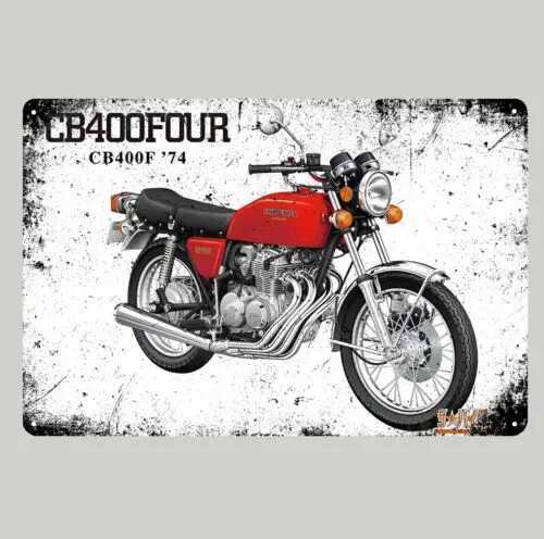 CB400f Four Vintage Motorcycle Metal Poster Tin Sign 20x30cm-aluminumM251114-image-1084651036