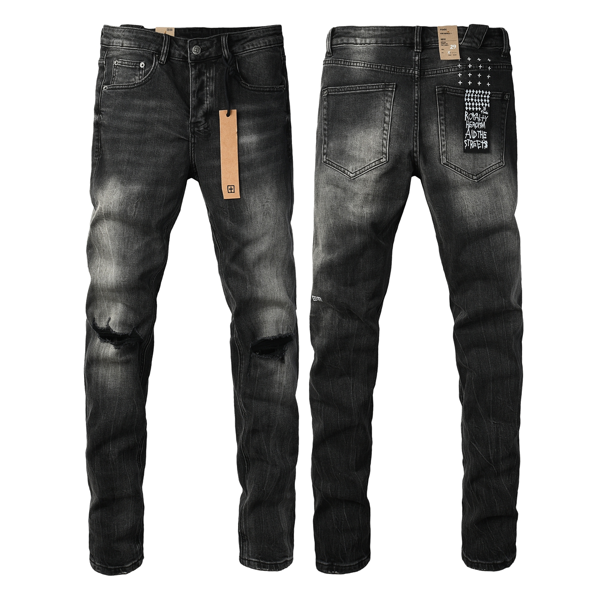 Designer Men Mens Pants Brand Baggy Womens Retro Casual Hip Hop Streetwear Joggers Pant Hole Black Skinny Slim Ksubi Jeans Woman c7f S260826JCQL