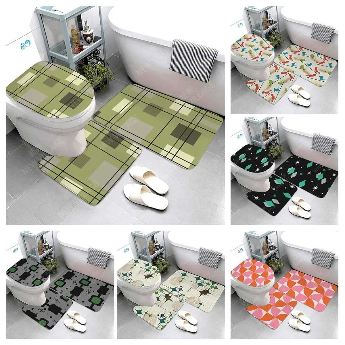 Anti-slip Bath Mat Bathroom Rug Shower Mat Decorative Absorbent Foot Mat Entrance Bathtub toilet rug boho Nordic plant leaf C251114-image-1084690723