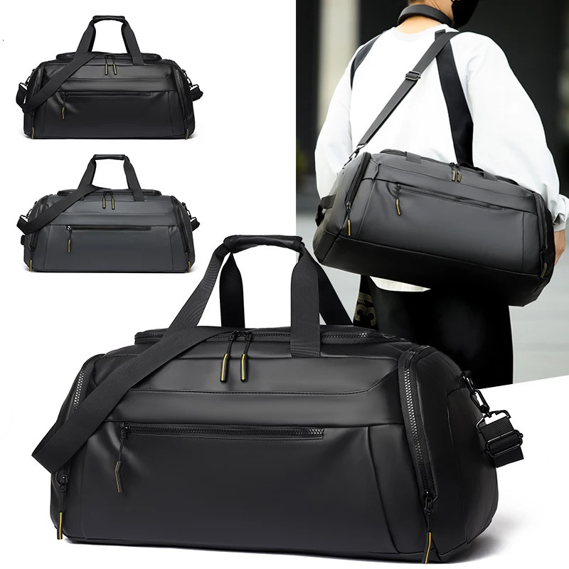 Gym Fitness Duffel Bag Sac à main de sport avec chaussures Pack Camping en plein air Randonnée Escalade Sacs à bandoulière Grand Voyage d'affaire