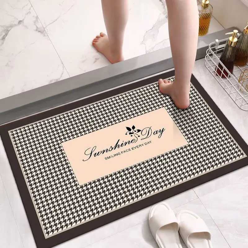 Bathroom floor mat bathroom door foot pad diatom mud absorbent non-slip mat toilet door mat quick-drying carpet mat C251114-image-1084691001