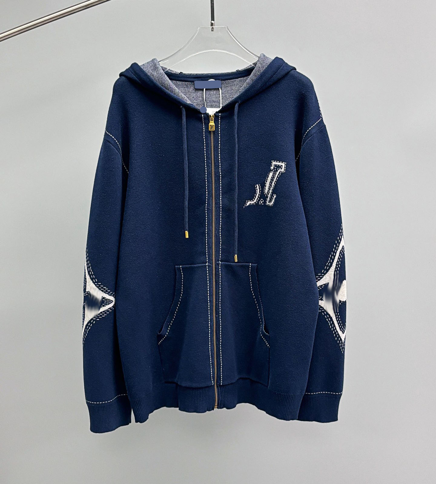 Men's Plus Size Sweaters hoodies in autumn / winteracquard knitting machine e Custom jnlarged detail crew neck cotton 2S23D3