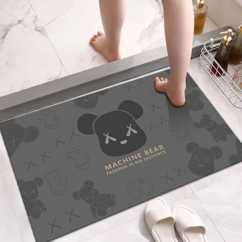 Diatom mud absorbent floor mat quick drying household bathroom non-slip foot mat soft mat at the door C251114-image-1084691049