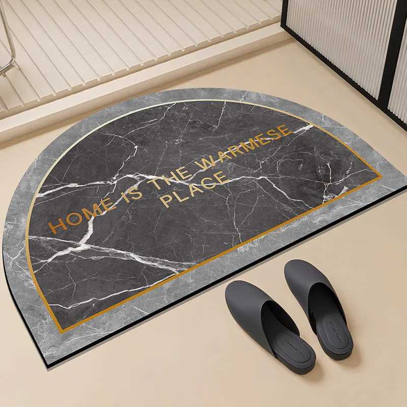 1 piece of diatomaceous earth material classical style rectangular machine washable home decoration bathroom absorbent pad C251114-image-1084691652