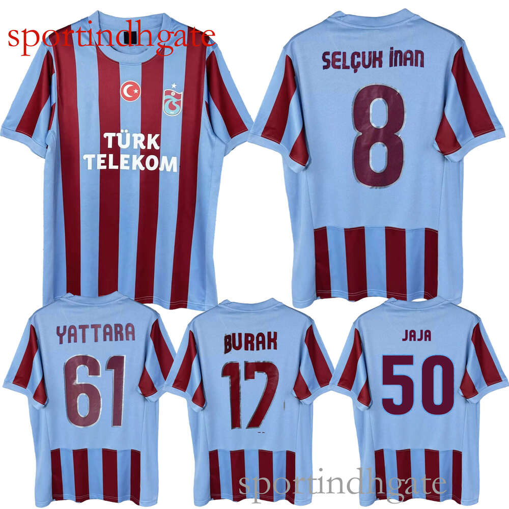 2010 2011 Trabzonspor retro soccer jerseys 10 11 BURAK SELCUK INAN BULUT Yattara vintage classic football home away shirt high quality