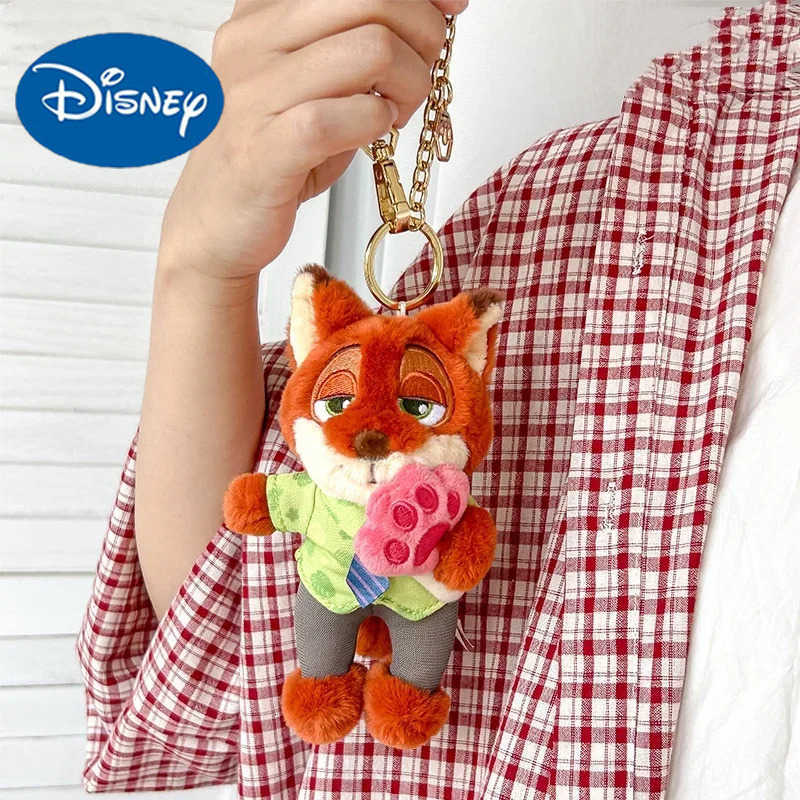 Disney Zootopia Judy Nick Clawhauser Plush Keychain - Soft Stuffed Animal Toy Cute Collectible Gift For Kids Fans H251114-image-1084596999