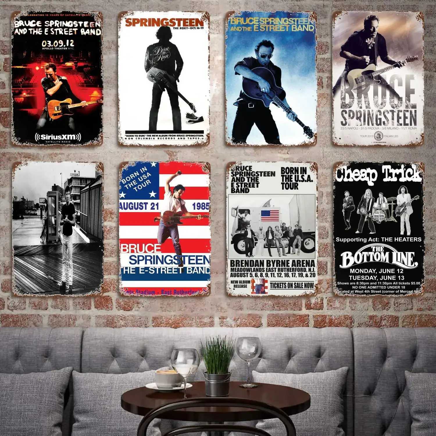 Bruce Springsteen Band Decor Poster Vintage Tin Sign Metal Sign Decorative Plaque for Pub Bar Man Cave Club Wall DecorationM251114-image-1084653930