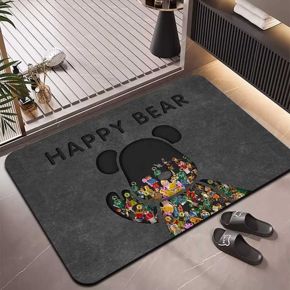 Hard diatom mud floor mat bathroom door absorbent mat toilet bathroom quick drying toilet diatomite floor mat C251114-image-1084691369