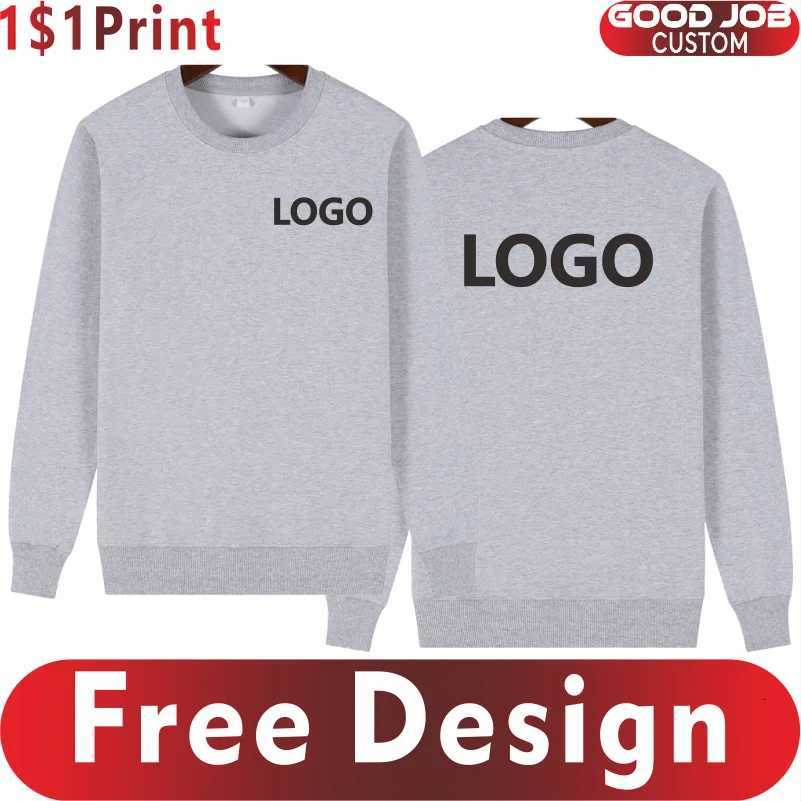 Mode Hommes Femmes Coton Sweat-shirt Personnalisé Société Équipe Casual Sportswear Impression Conception Terry Pull Broderie PatternT251114
