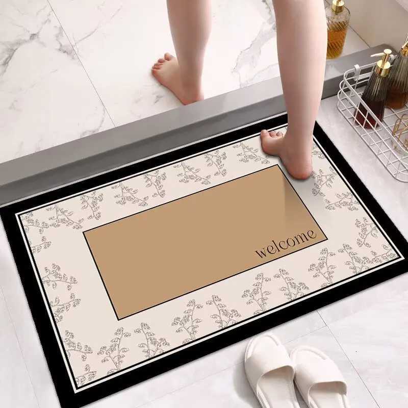 Bathroom floor mat Quick-drying diatom mud floor mat Shower room Stain-resistant absorbent non-slip mat C251114-image-1084690250