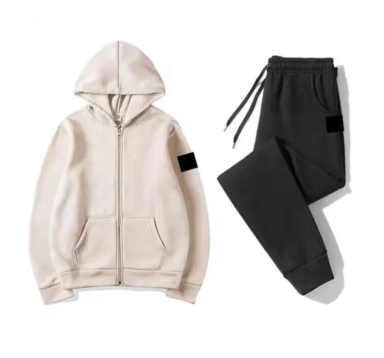 STONE JACKET Designer Mens Tracksuits Sweater Trousers Set Basketball Compass Streetwear Sweatshirts Sports Suit Brand Letter Clothes Thick 2026 Hoo