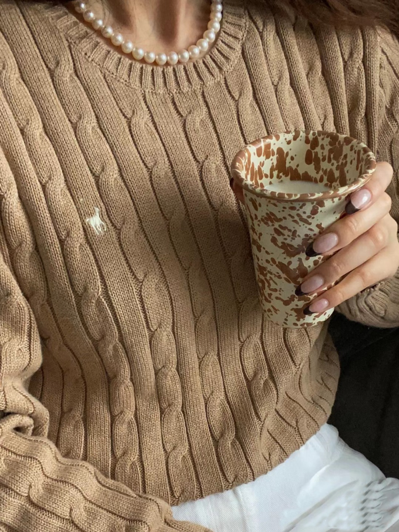 Designer sweater women cardigan Twist knit jumper Pony embroidery logo Top 5A quality Spring fashion casual warm official website synchronization