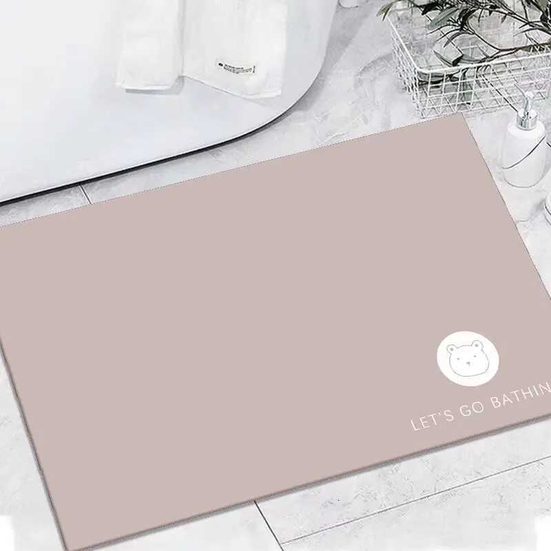 Bathroom floor mat toilet diatom mud absorbent mat quick-drying non-slip entry door carpet toilet floor mat C251114-image-1084691541