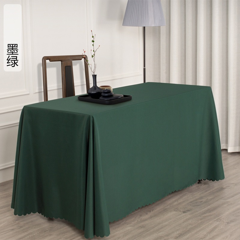 2026 Meeting Room Solid Color a-01 Dining Table MAT Cloth Rectangular Tablecloth C-1-image-1084632485