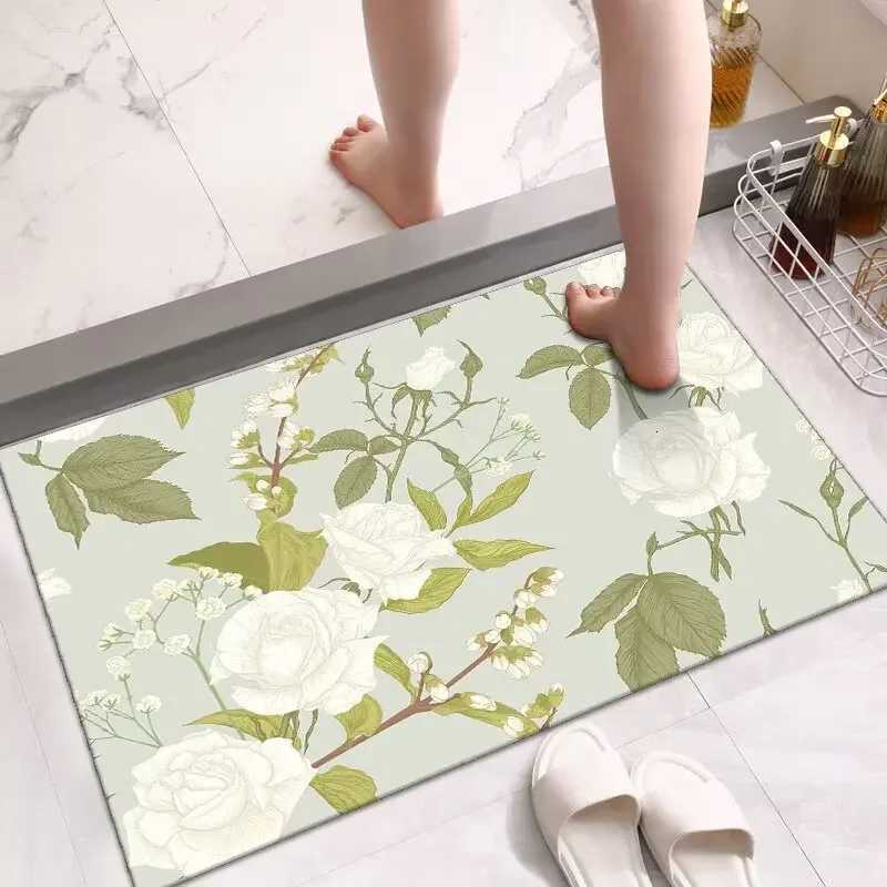 German bathroom absorbent floor mat diatom mud cartoon non-slip foot pad household toilet toilet door C251114-image-1084691051