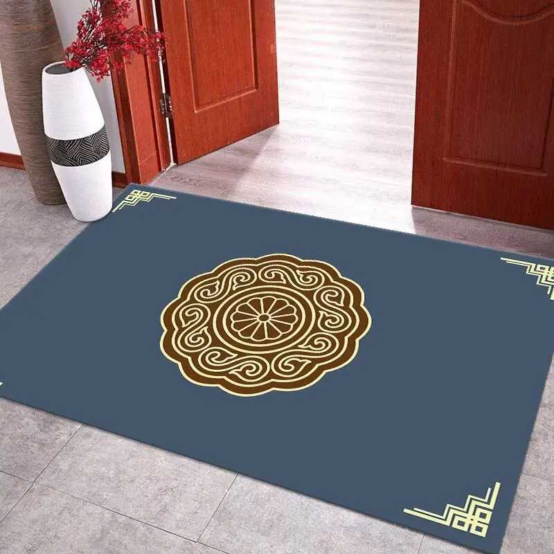 Bathroom floor mat toilet absorbent rubber quick-drying non-slip foot mat toilet door household diatom mud American carpet C251114-image-1084691230