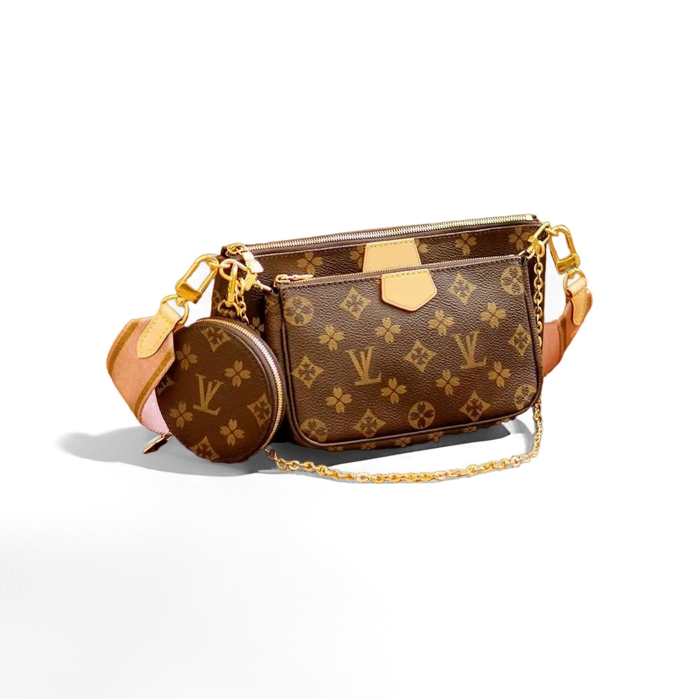 Luxury Designer Tote Bags Women Crossbody Genuine Leather Purse Fashion Flower Lady 3 Multi FELICIE POCHETTE Chain Shoulder Bag Ladies Handbag Walle
