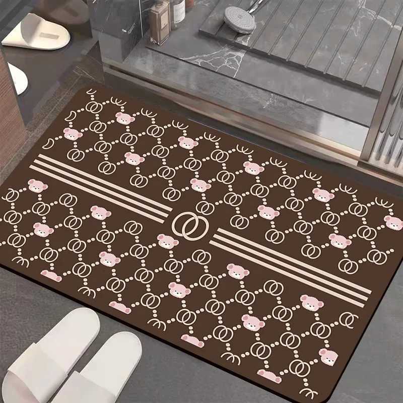 luxery VIKAMA Diatom Mud Bathroom Floor Mat Toilet Absorbent Mat Toilet Door Non-Slip Mat Home Door Mat Small Carpet designer C251114-image-1084691246