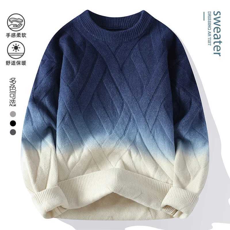 Pull à capuche tricoté à col rond pour homme, pull décontracté et polyvalent, à la mode, respectueux de la peau, nouvelle collection automne/hive