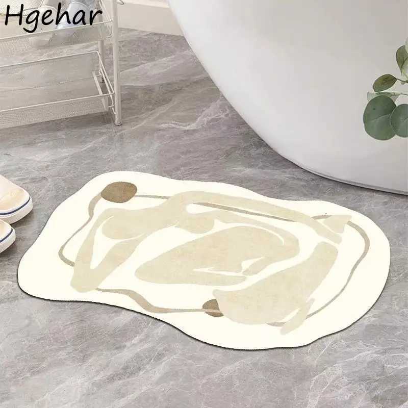 Irregular Bath Mats Non-slip Water Absorbent Quick Dry Welcome Entrance Doormats Soft Floor Pad Nordic Bathroom Bathtub Side Mat C251114-image-1084690810
