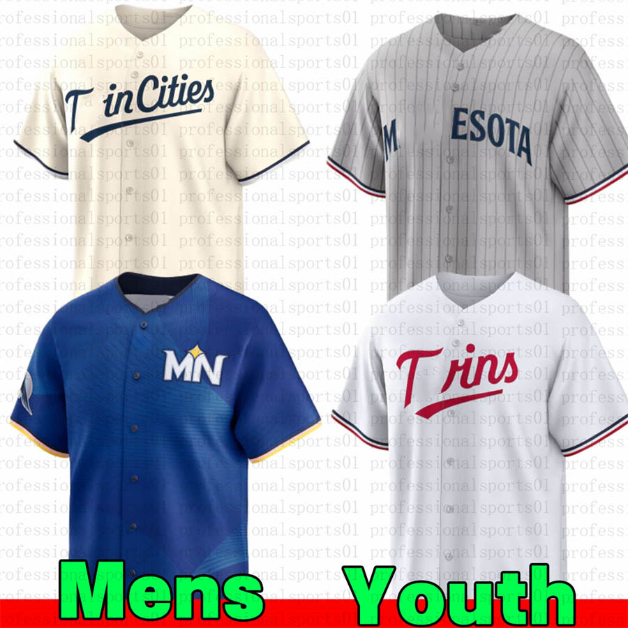 4 Carlos Correa Baseball Jerseys Minnesotacity Twins jersey #25 Buxton #59 Duran #49 Lopez #23 Lewis jersey-image-987075366