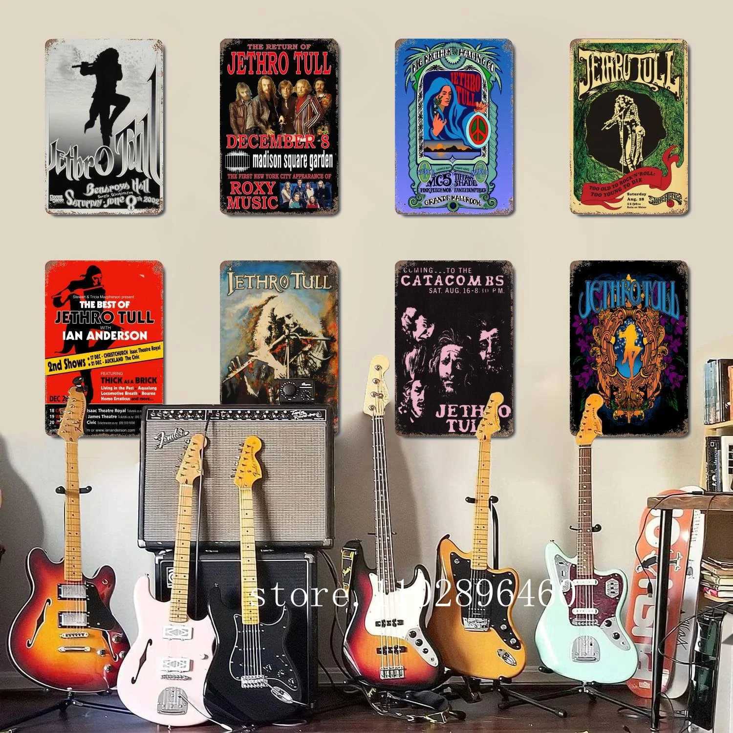 Jethro Tull Metal Plaques Signs wall decor Vintage Tin Signs Captain Metal Poster Decor for Bar Pub Club Wall DecorationM251114-image-1084652488