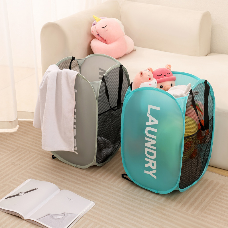 Nouveau panier à linge portable pliable sale, panier de rangement pour jouets en peluche magique de chambre à coucher, vente en gros d'usine