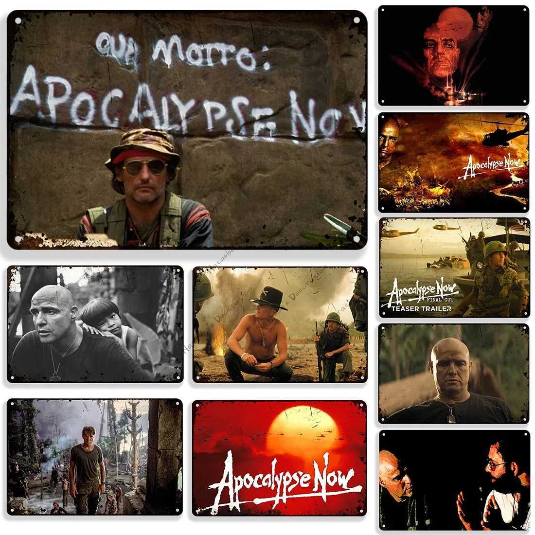 Classic Movie Retro Metal Sign Apocalypse Now Decorative Sign Metal Poster Cinema Theater Garage Cafe Bar Wall Industrial DecorM251114-image-1084654078