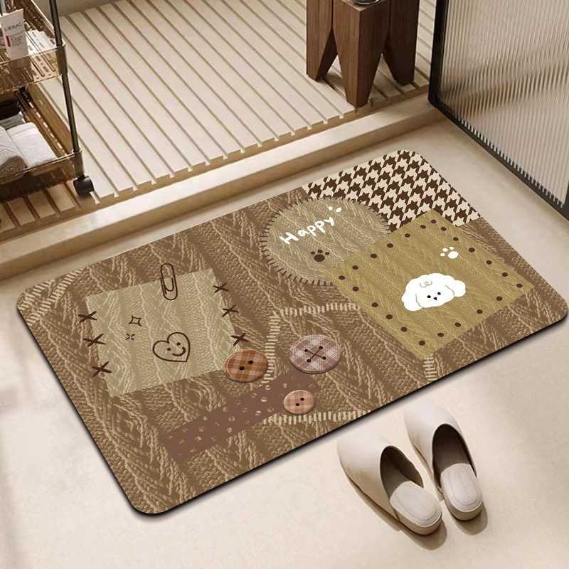 VIKAMA Cute Cartoon Carpet For Entrance Hall And Bathroom Waterproof And Slip-Resistant Warm And Comfortable Home Decoration C251114-image-1084690758