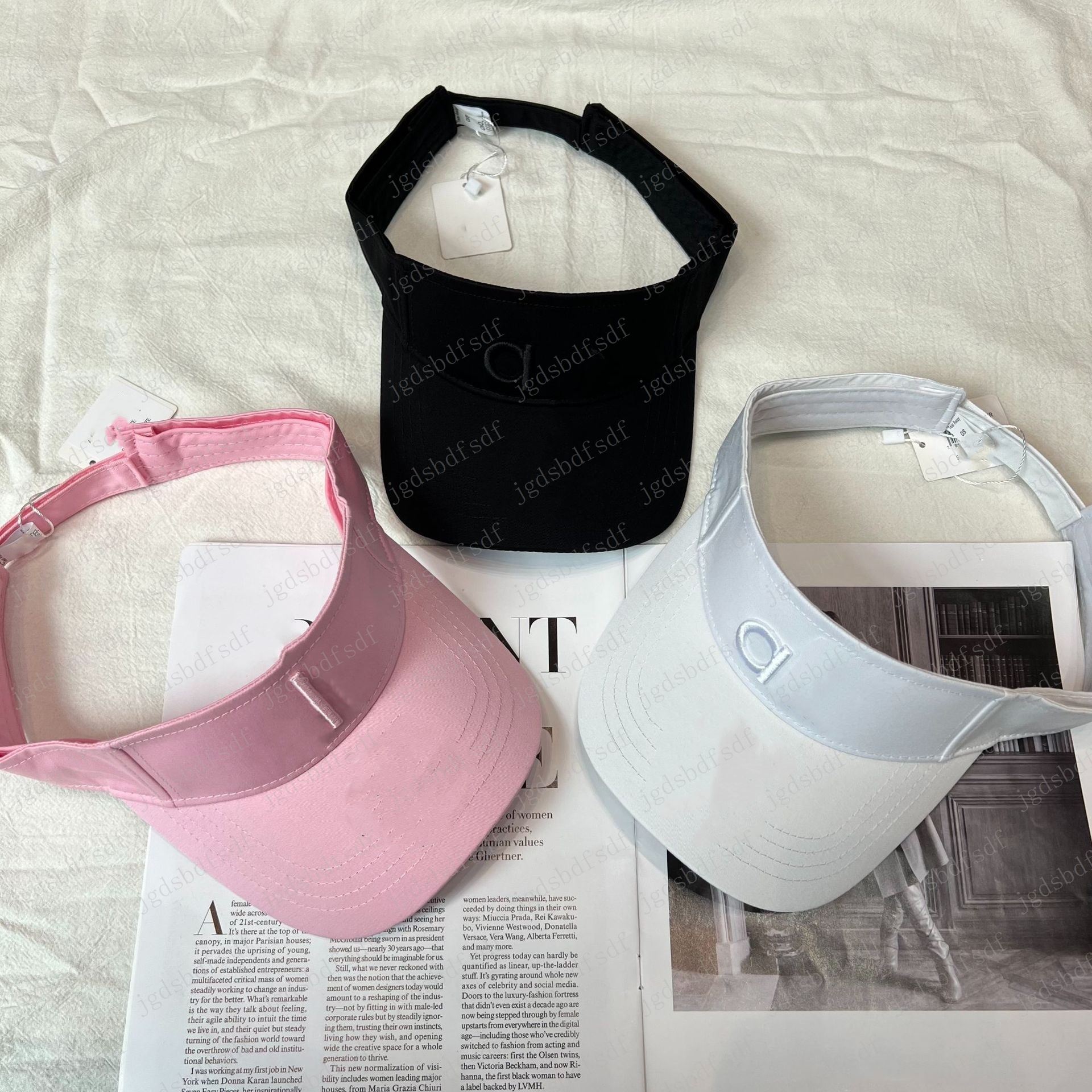 Designer Cap Ball Cap Yoga Baseball Hat Summer Women Head Surround Head Show Face Small Colourful Sunvisor Hats Wear Duck Tongue Caps for Travel