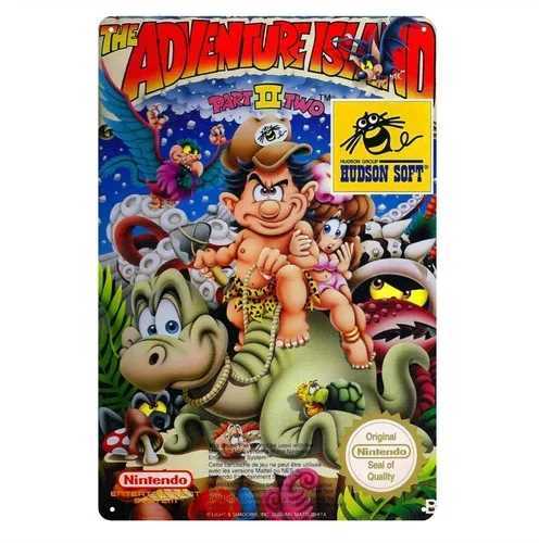The Adventure Island Nes Video Game Metal Poster Tin Sign 2030cmM251114-image-1084653665