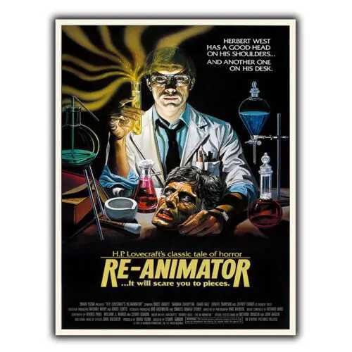 Re-Animator Reanimator SIGN METAL WALL PLAQUE Retro 80s Horror Film posterM251114-image-1084655205